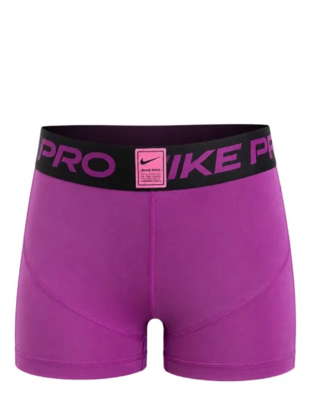 NWT Women's Nike Pro dri-fit 3" shorts size small purple run Athleisure gym